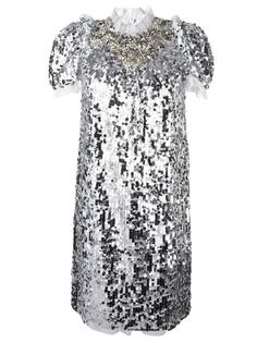 платье с пайетками Dolce & Gabbana