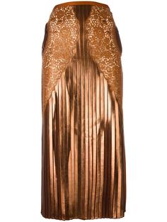 плиссированная кружевная юбка из жоржета  Stella McCartney