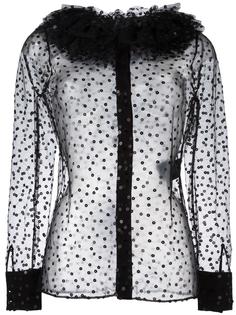 блузка с викторианским воротником Saint Laurent