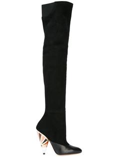 ботфорты с узорчатым каблуком Givenchy