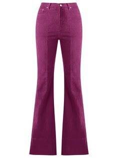 high waist velvet flared trousers Amapô