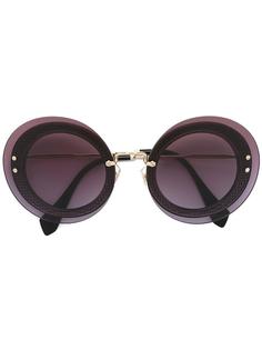 солнцезащитные очки в круглой оправе Miu Miu Eyewear