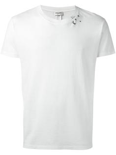 футболка с принтом луны и звезд Saint Laurent