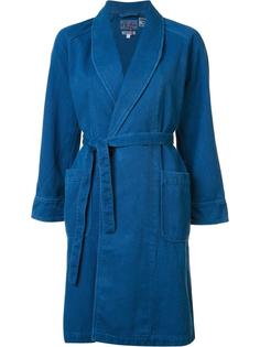 пальто с шалевым воротником Blue Blue Japan