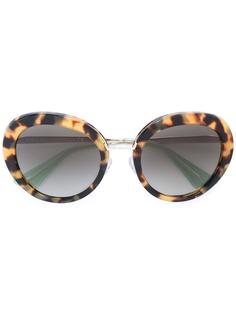 солнцезащитные очки с круглой оправой Prada Eyewear