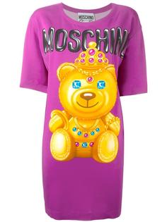 платье-футболка с принтом Moschino