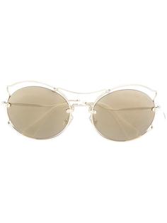 солнцезащитные очки в круглой оправе Miu Miu Eyewear