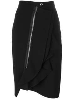 асимметричная юбка с оборками Givenchy