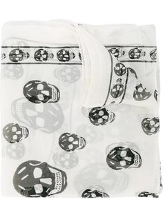 шифоновый шарф Skull Alexander McQueen