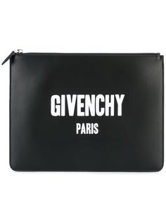 клатч Paris с принтом логотипа Givenchy