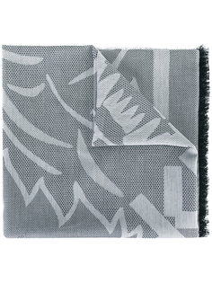 шарф с полосатой окантовкой Kenzo