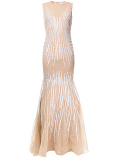 декорированное вечернее платье  Jean Fares Couture
