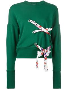 толстовка с контрастной вставкой  MSGM