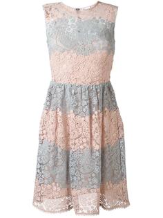 платье из макраме с цветочным узором Red Valentino