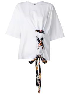 футболка со шнуровкой MSGM