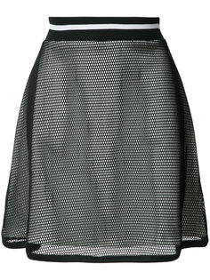 многослойная юбка А-силуэта с прозрачной деталью Boutique Moschino