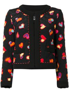 куртка с принтом сердец Boutique Moschino