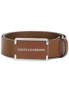 ремень с бляшкой с логотипом  Dolce & Gabbana