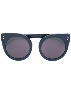 объемные солнцезащитные очки в круглой оправе Stella Mccartney Eyewear