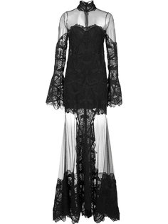 расклешенное прозрачное платье Jonathan Simkhai