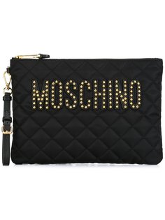 стеганый клатч Moschino