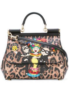 сумка-тоут с заплатками Sicily Dolce & Gabbana