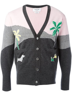 кардиган вязки интарсия Thom Browne