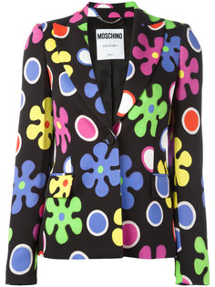 пиджак с цветочным узором Moschino