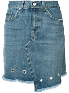 джинсовая юбка с люверсами Rag & Bone /Jean