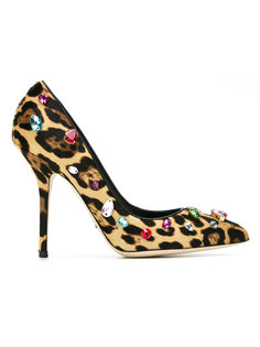embellished leopard print pumps Dolce & Gabbana