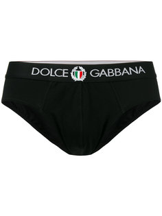 трусы с логотипом на резинке Dolce & Gabbana Underwear
