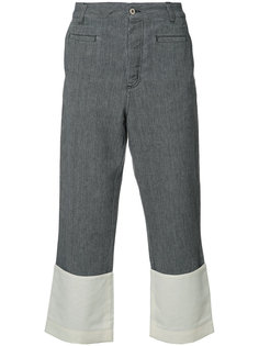 укороченные брюки с контрастными деталями Loewe