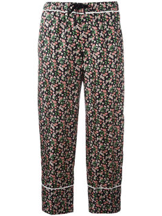 укороченные брюки с цветочным узором Moncler
