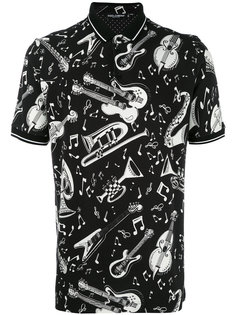 рубашка-поло с принтом Dolce & Gabbana