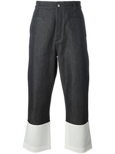 широкие джинсы с контрастной полоской Loewe