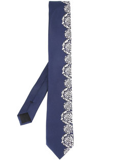 галстук с узором в стиле "барокко" Versace