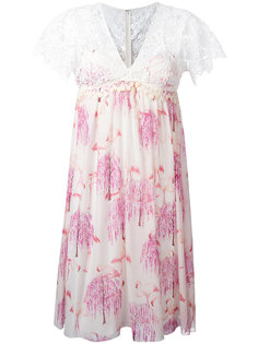 платье с принтом фламинго Giamba