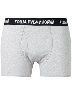 трусы-шорты с логотипами на поясе Gosha Rubchinskiy