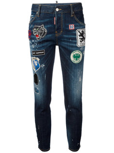 джинсы Cool Girl с нашивками Dsquared2