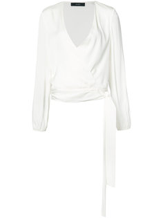 блузка с запахом и V-образным вырезом Ellery