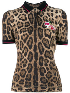 блузка с леопардовым узором Dolce & Gabbana
