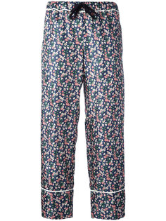 укороченные брюки с цветочным узором Moncler