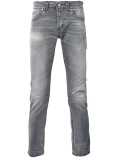 джинсы скинни с рваными деталями Dondup