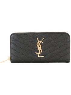 кошелек с круговой молнией Monogram Saint Laurent