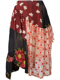 юбка в стиле пэчворк  Simone Rocha