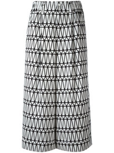 юбка-шорты с широкими брючинами и принтом Issey Miyake