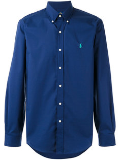рубашка с вышитым логотипом Polo Ralph Lauren
