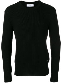 свитер в рубчик с круглым вырезом  Ami Alexandre Mattiussi