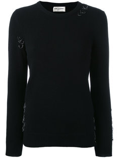 декорированный джемпер Grunge Saint Laurent