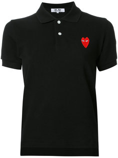 футболка-поло с логотипом-сердцем Comme Des Garçons Play